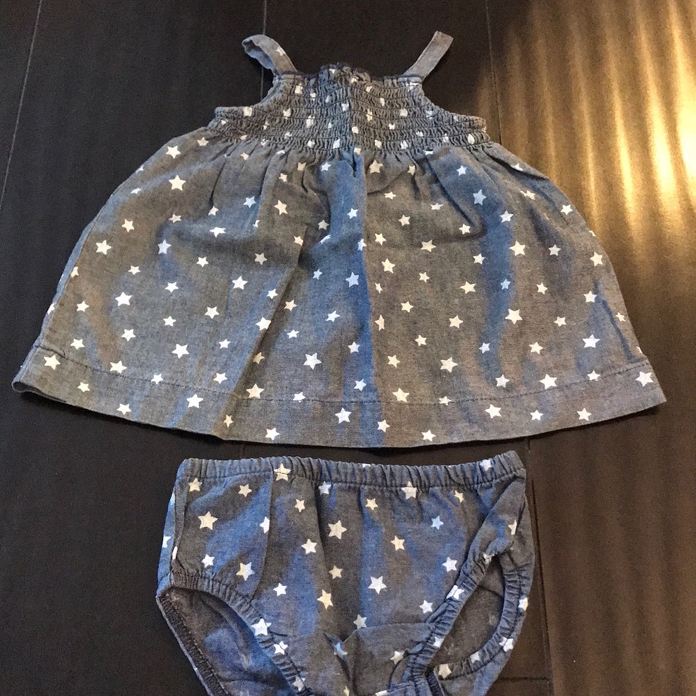 Carters Jean Dress Set